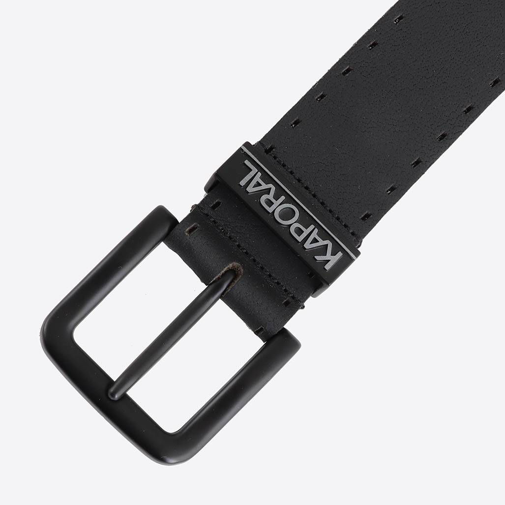 LOTAR  Ceinture en cuir noir Homme