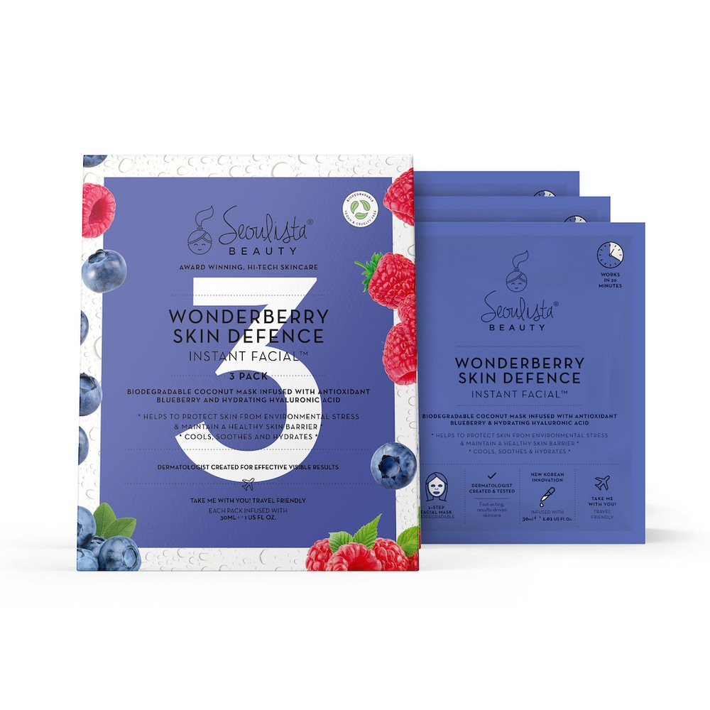 seoulista beauty Seoulista Beauty Wonderberry Instant Facial - Multi Pack 3's Masque visage