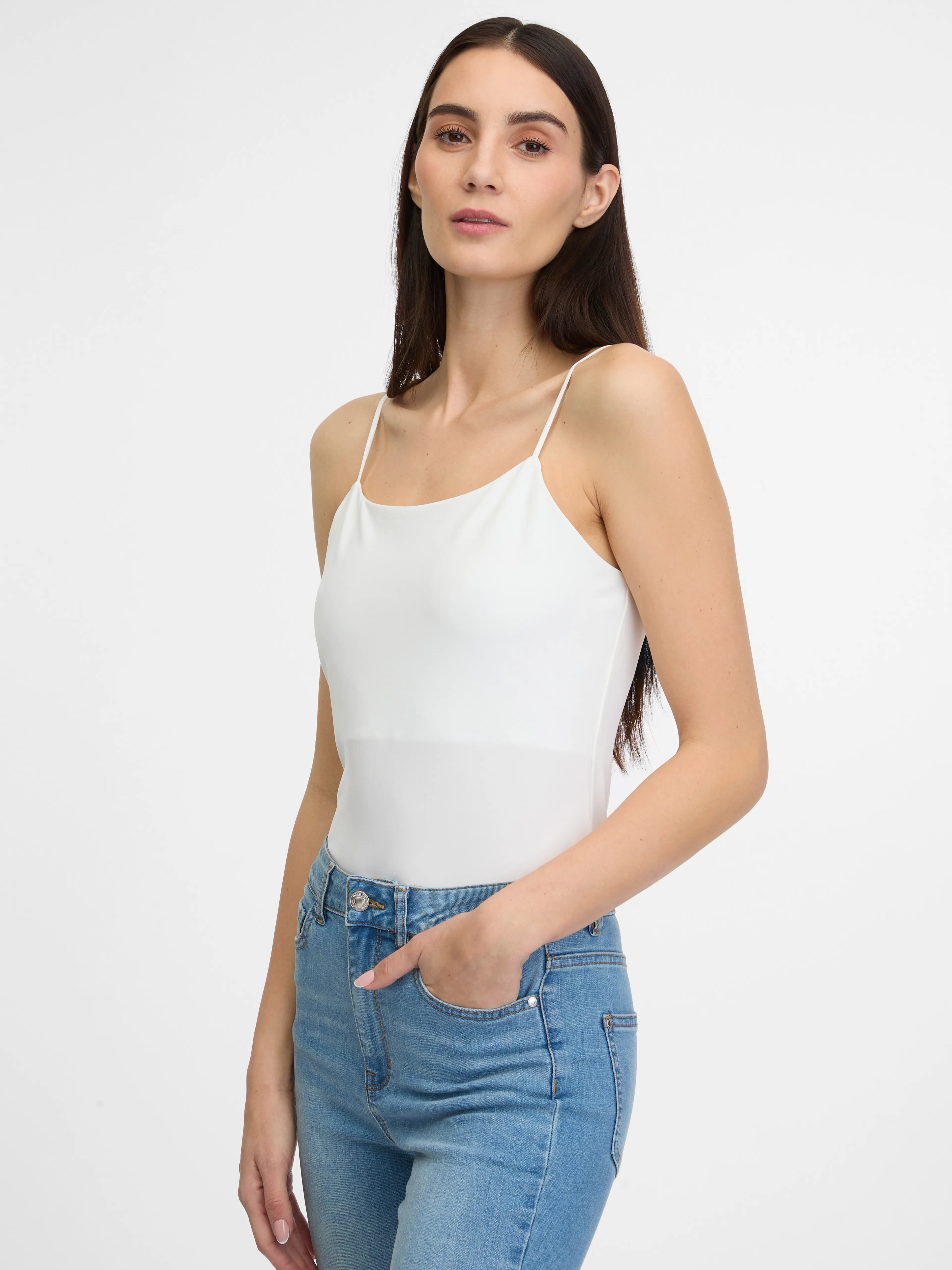 Set aus zwei Damen-Tank-Tops in Schwarz und Weiß ORSAY