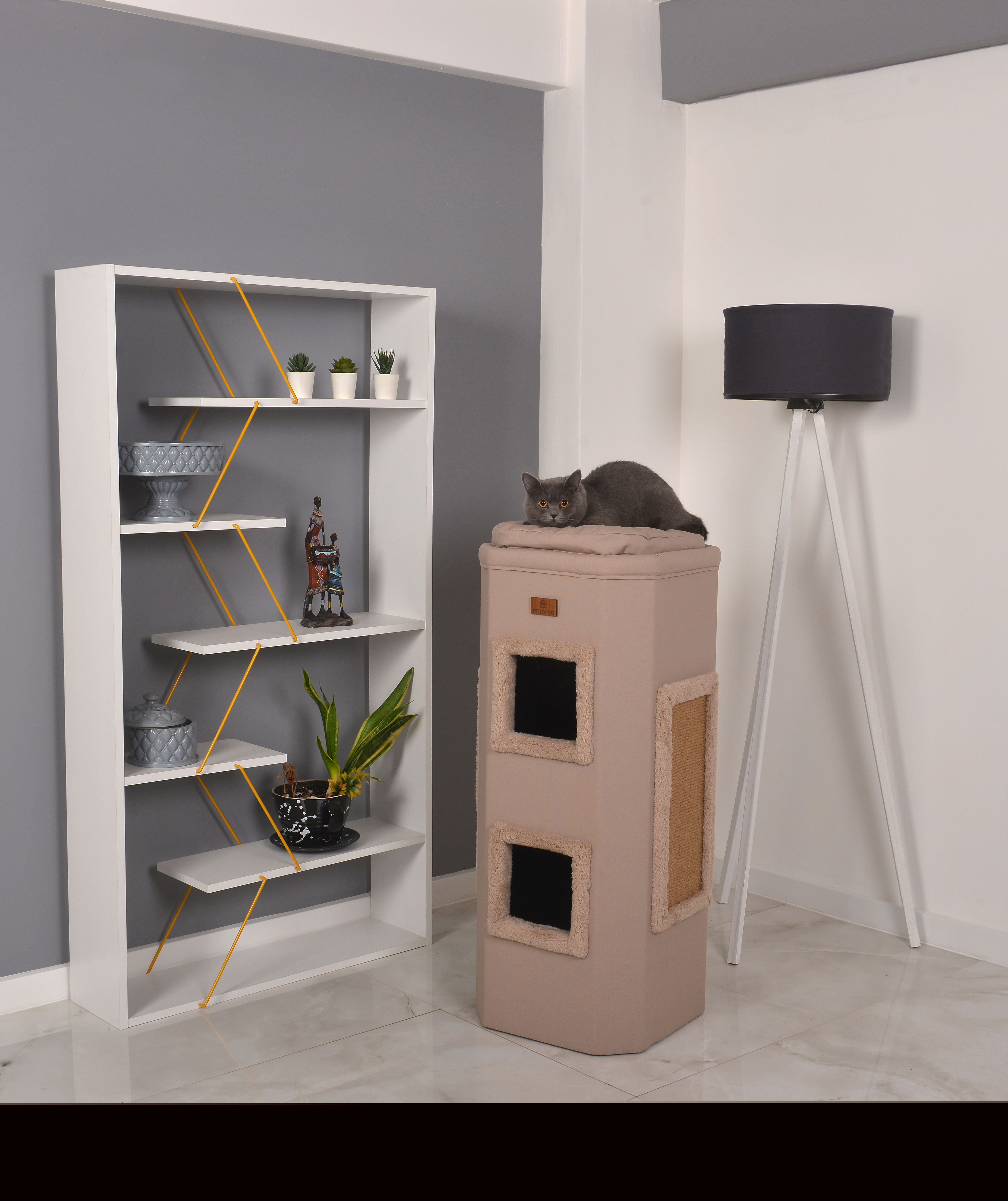 Petliving Kratztonnen Petliving Kratztonne Theo beige