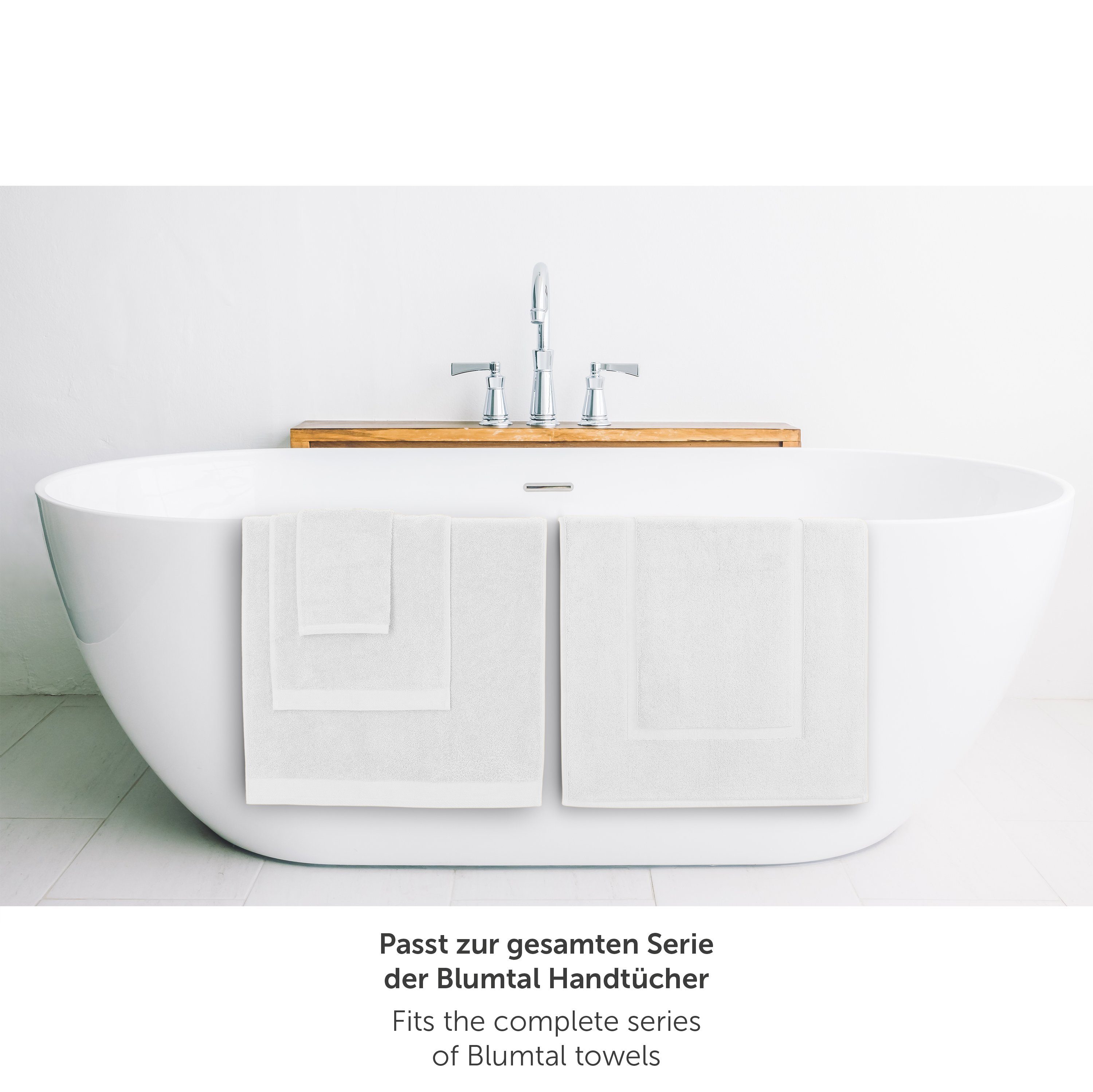 Badematte Blumtal Premium Frottier Badematte Blumtal, strapazierfähig, Baumwolle, Rechteckig, 1. St, Badeteppich, waschbarer Badvorleger 50x80cm, saugstark & weich