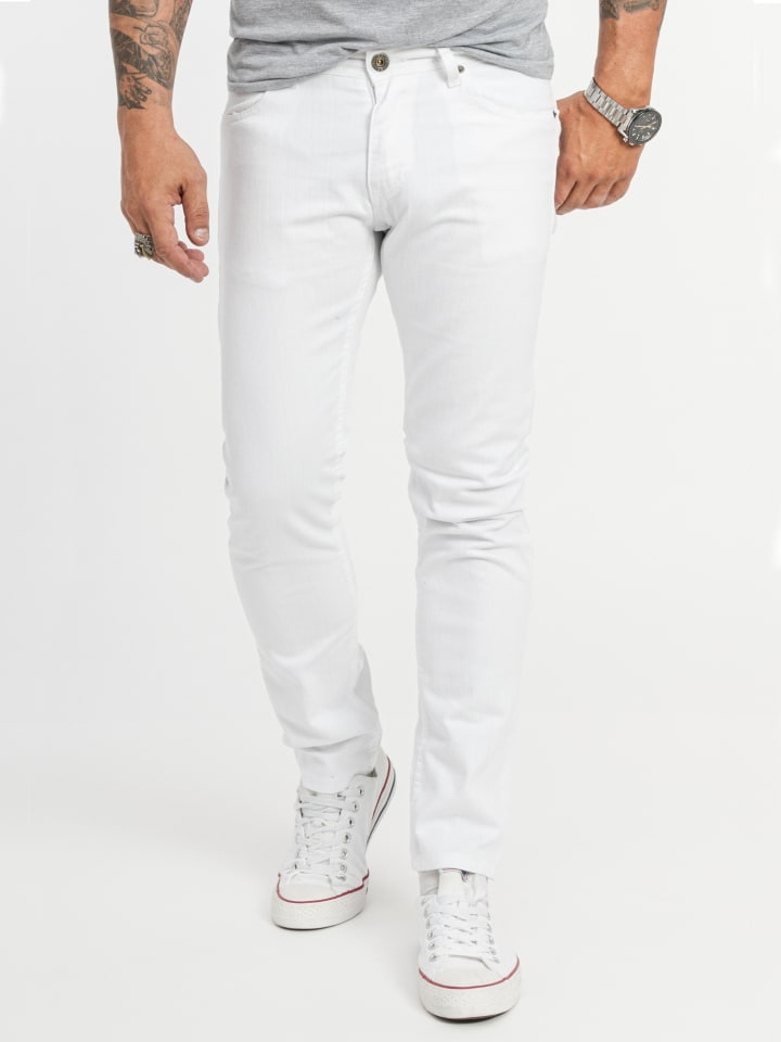 Rock Creek Jeans Slim Fit in Weiß günstig kaufen