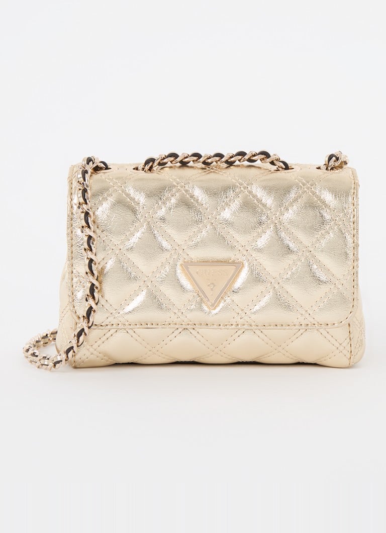 Mini borsa a tracolla GUESS Giully con finitura metallica