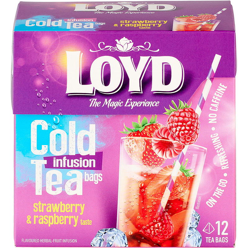 Loyd Iste-poser 12-pk jordbær/bringebær Loyd