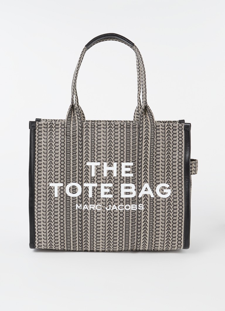Geantă mică maro cu logo Marc Jacobs imprimat