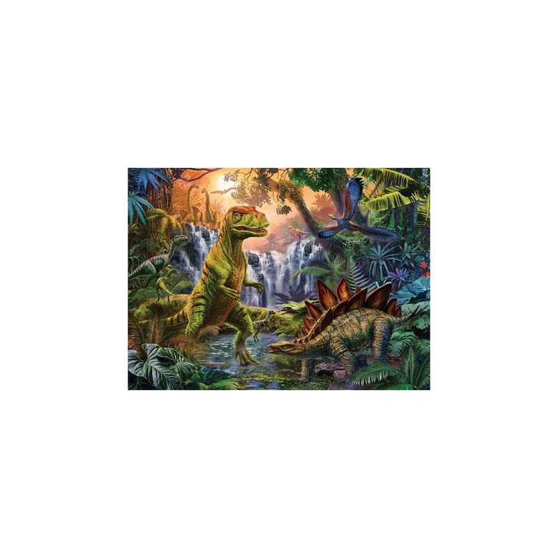 Puzzle L'oasis des dinosaures 100 pièces XXL