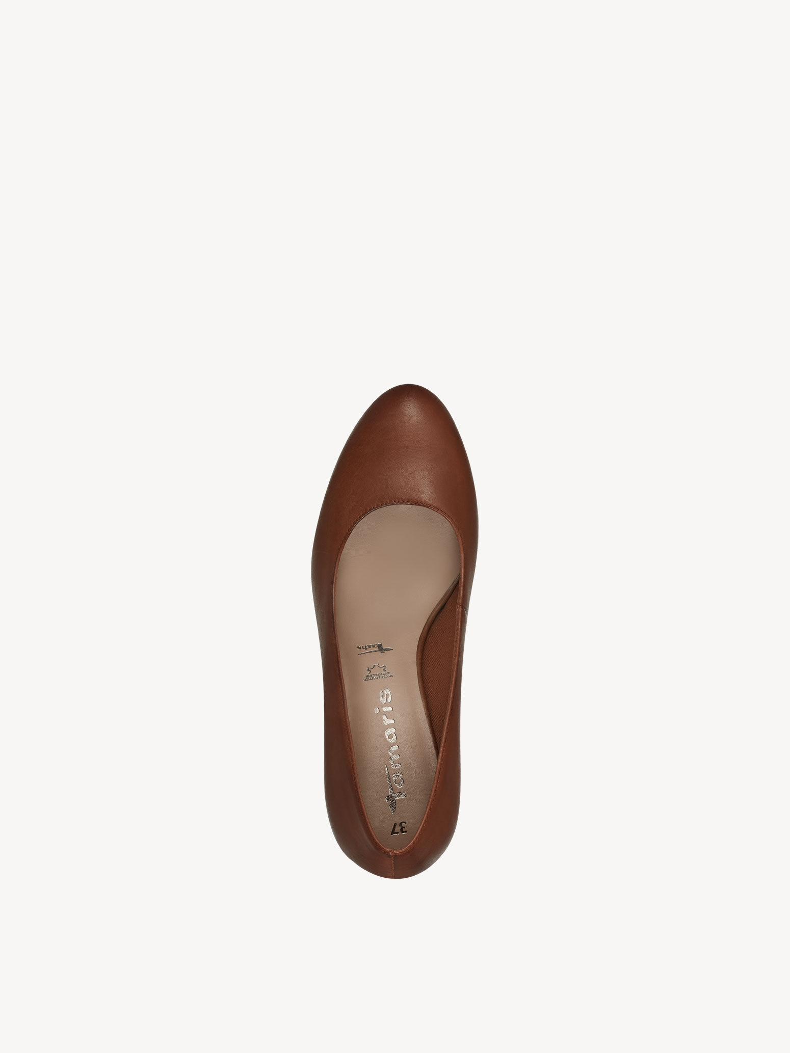 Escarpin en cuir - marron