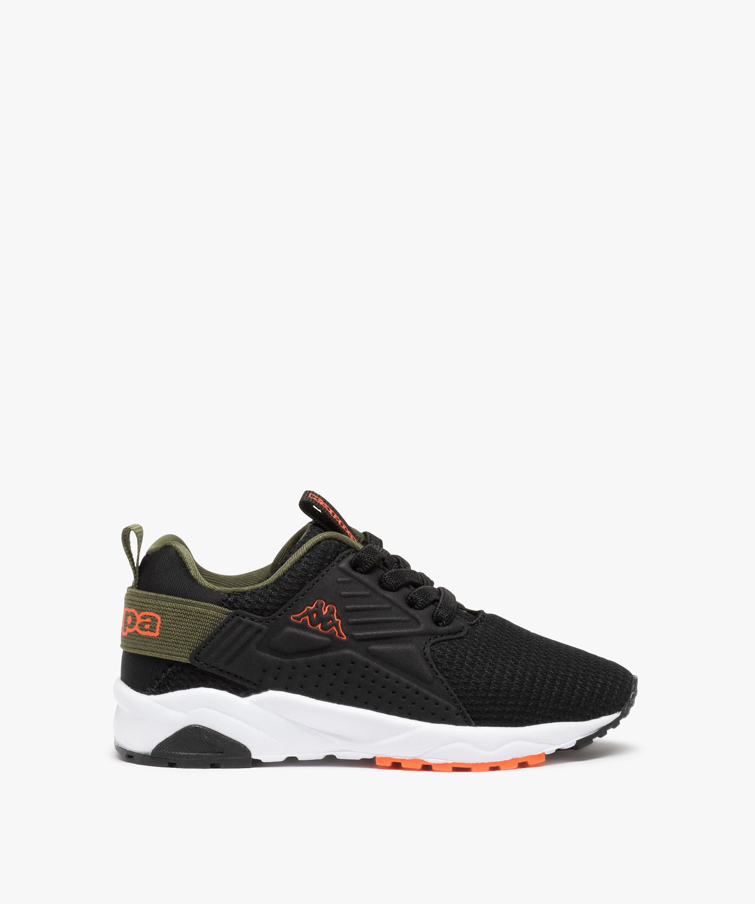 Baskets Garçon running à lacets élastiques – Kappa San ... noir | GEMO