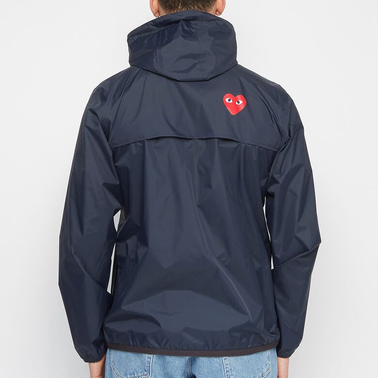 Comme des Garcons Play K-Way Hoodie Full Zip navy