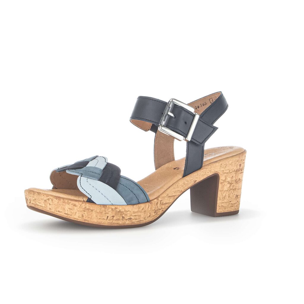 Gabor fashion Plateau Sandale blau