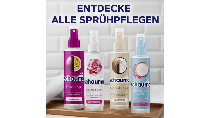 SCHAUMA Sprüh-Spülung Feuchtigkeit & Glanz 200 ml