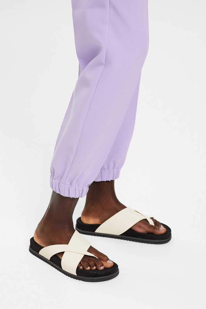 Cropped-Hose mit elastischem Beinabschluss