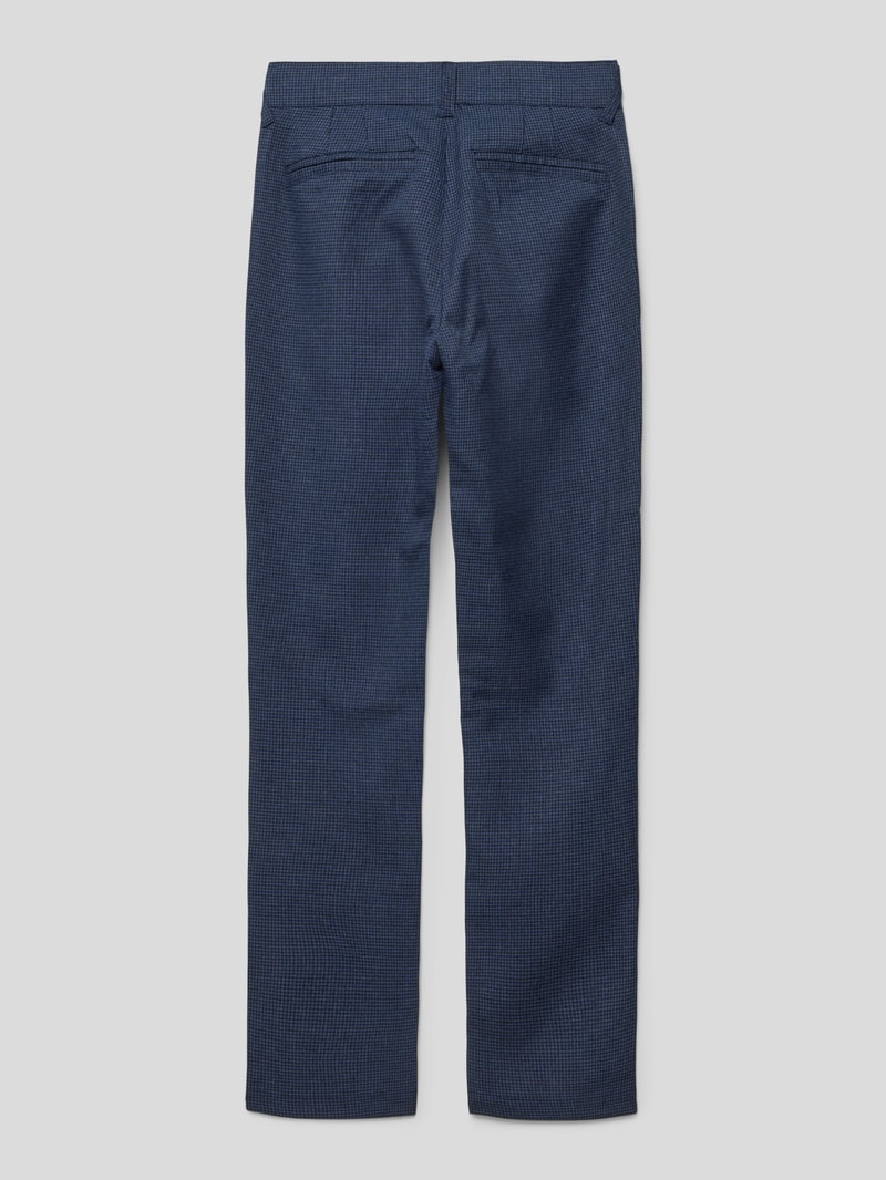 Hose mit feinem Muster in dunkelblau