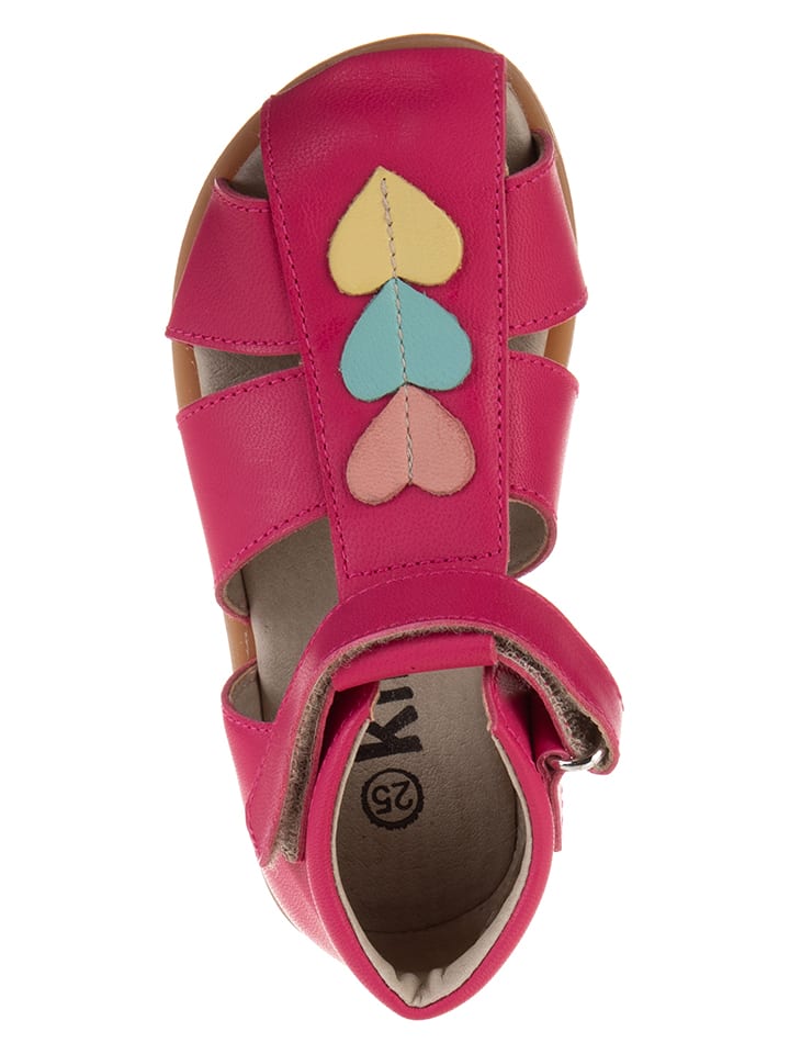 kmins Leder-Halbsandalen in Pink günstig kaufen