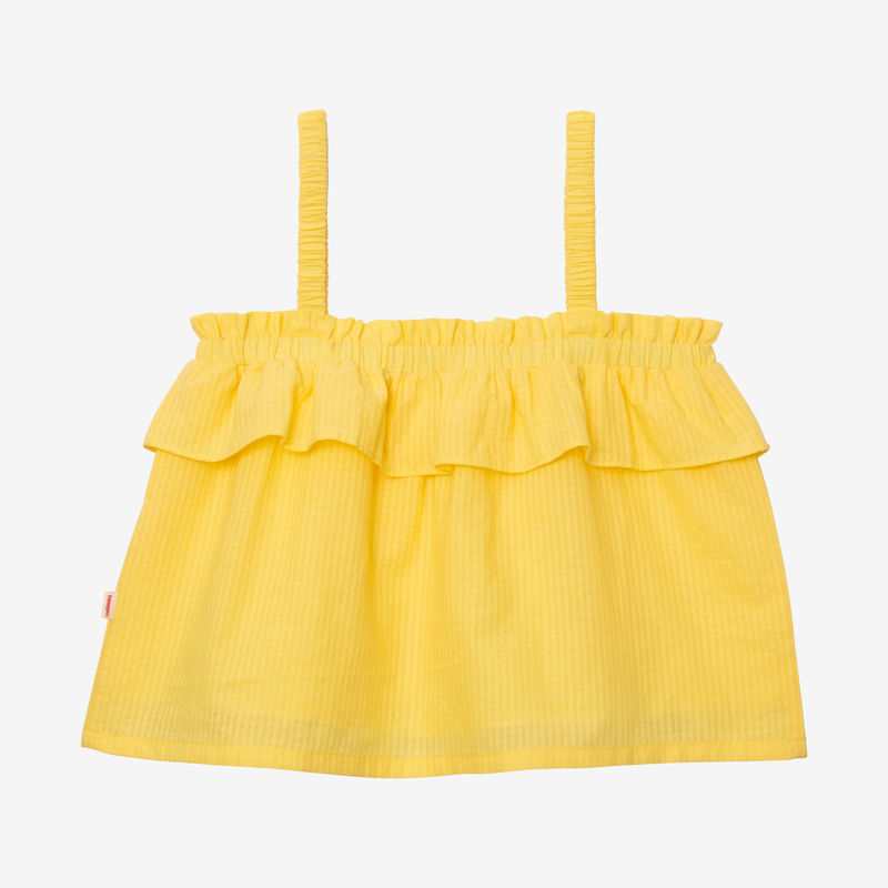 Top fille gaufré jaune Catimini