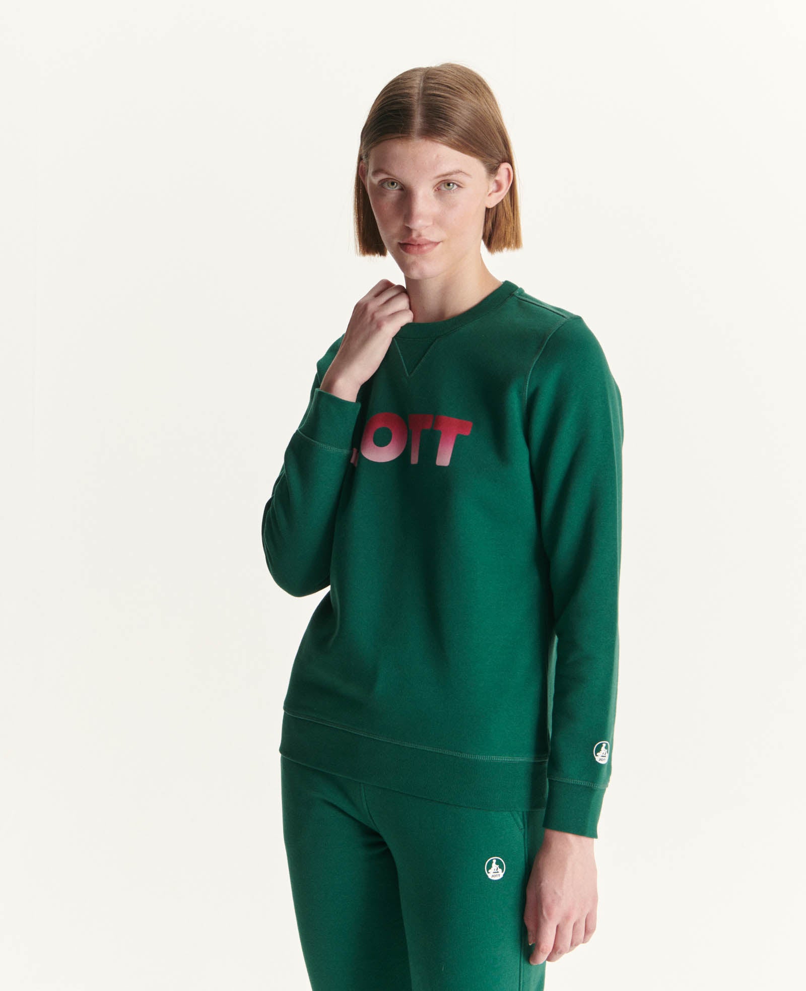 Sweat en coton biologique Vert foncé Elvas