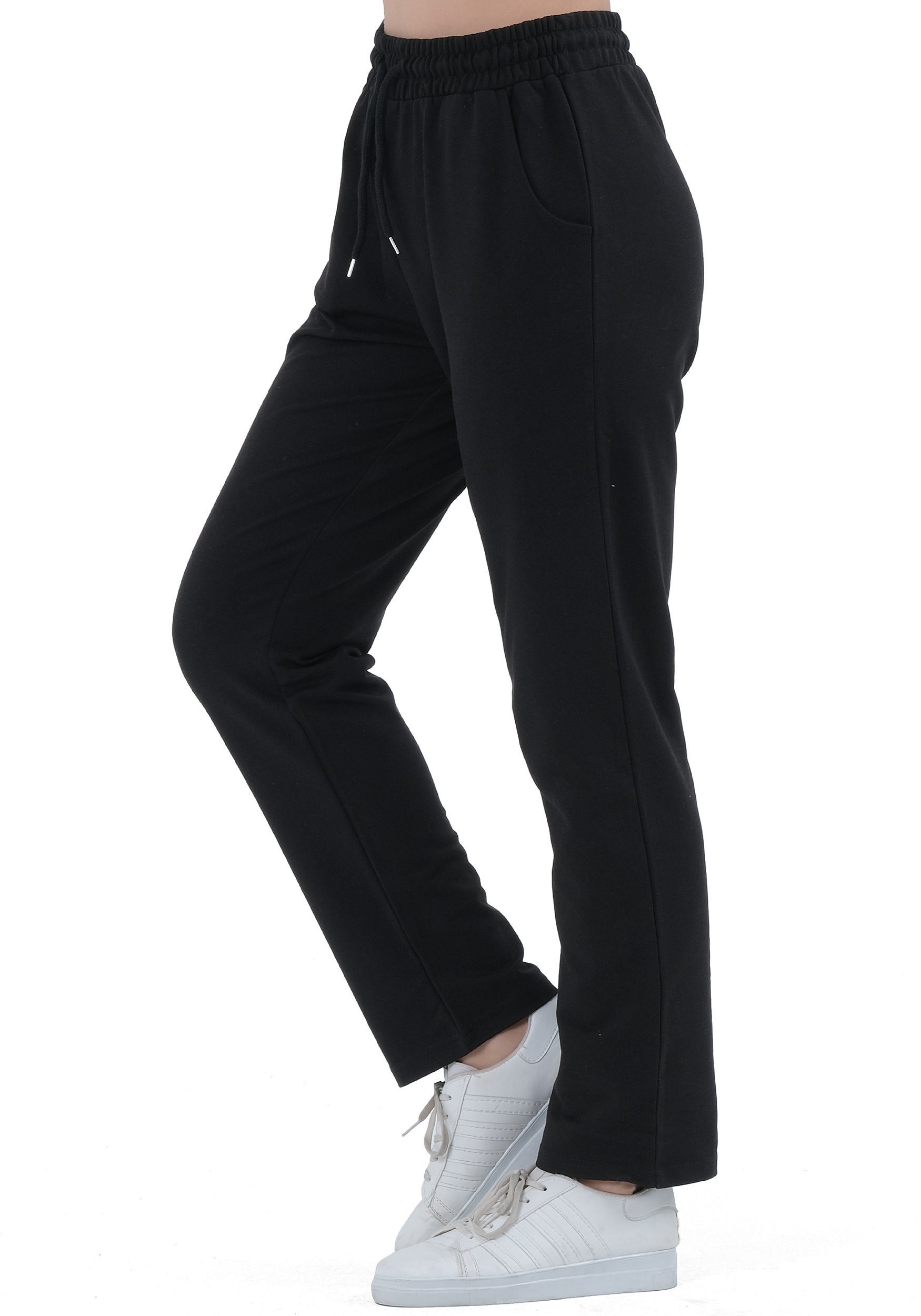 ROSS CAMP Sweathose Jogginghose Damen (1-tlg) Lycra, Slim Fit, Baumwolle