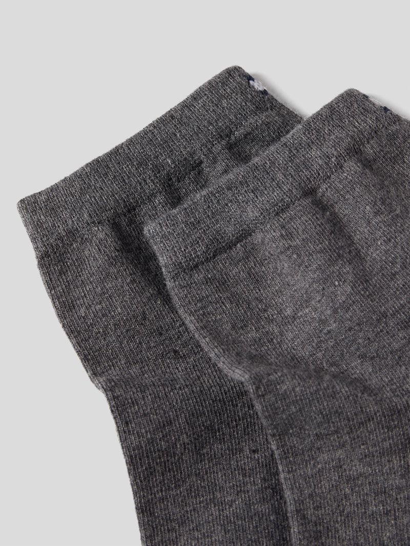 Kurzsocken im 2er-Pack in mittelgrau