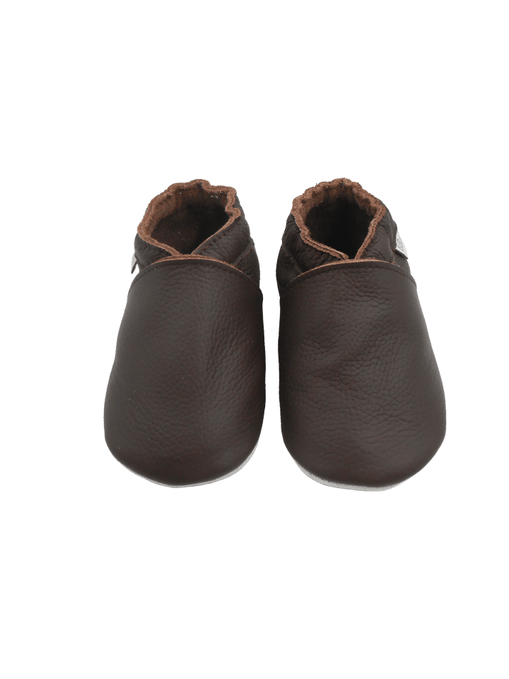 Yalion Leder-Krabbelschuhe in anthracite günstig kaufen