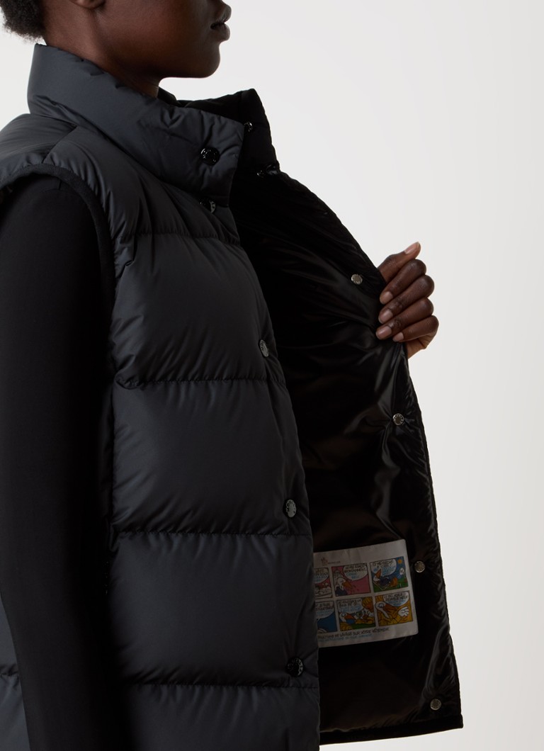 Giacca imbottita Moncler Badia con imbottitura in piuma e logo