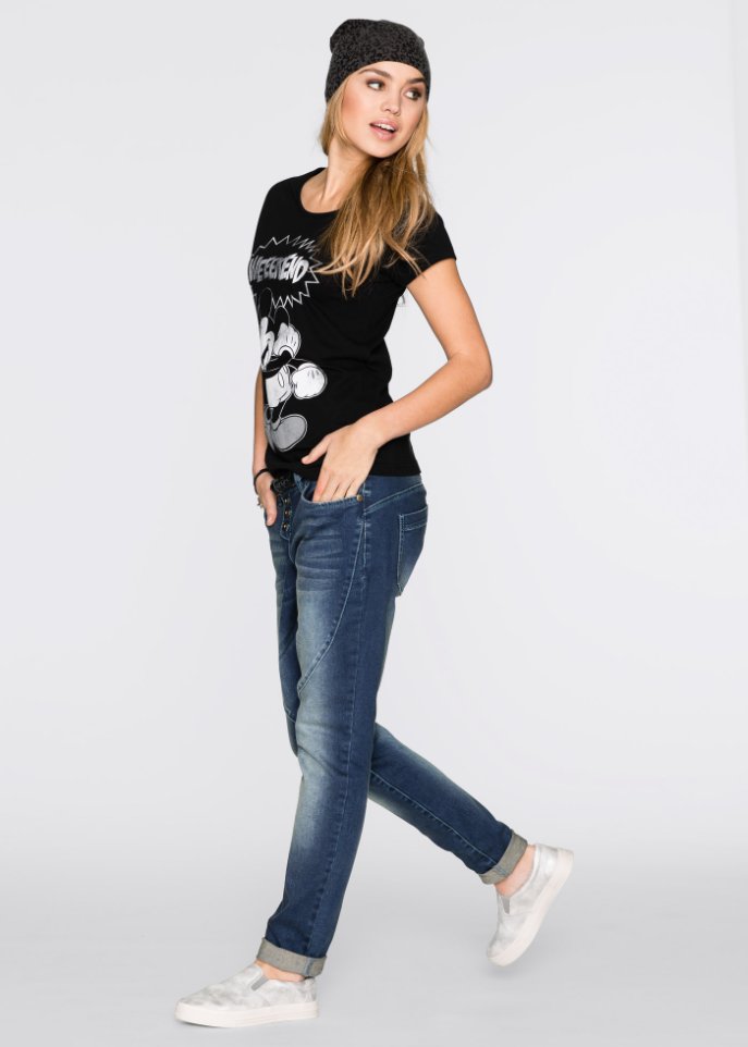Shirt mit Mickey-Mouse-Druck