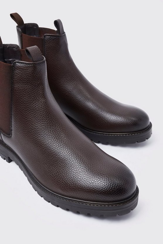 Chelsea-Stiefel aus Kunstleder