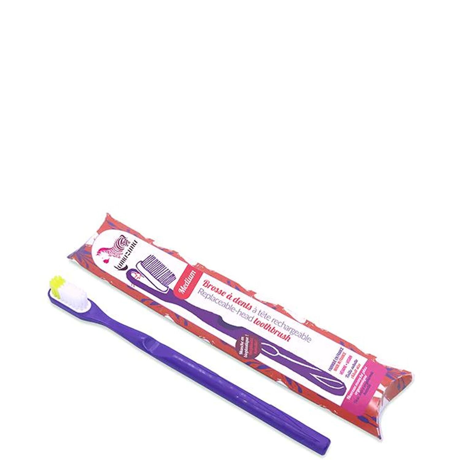 Lamazuna Violet Brosse à dents rechargeable médium