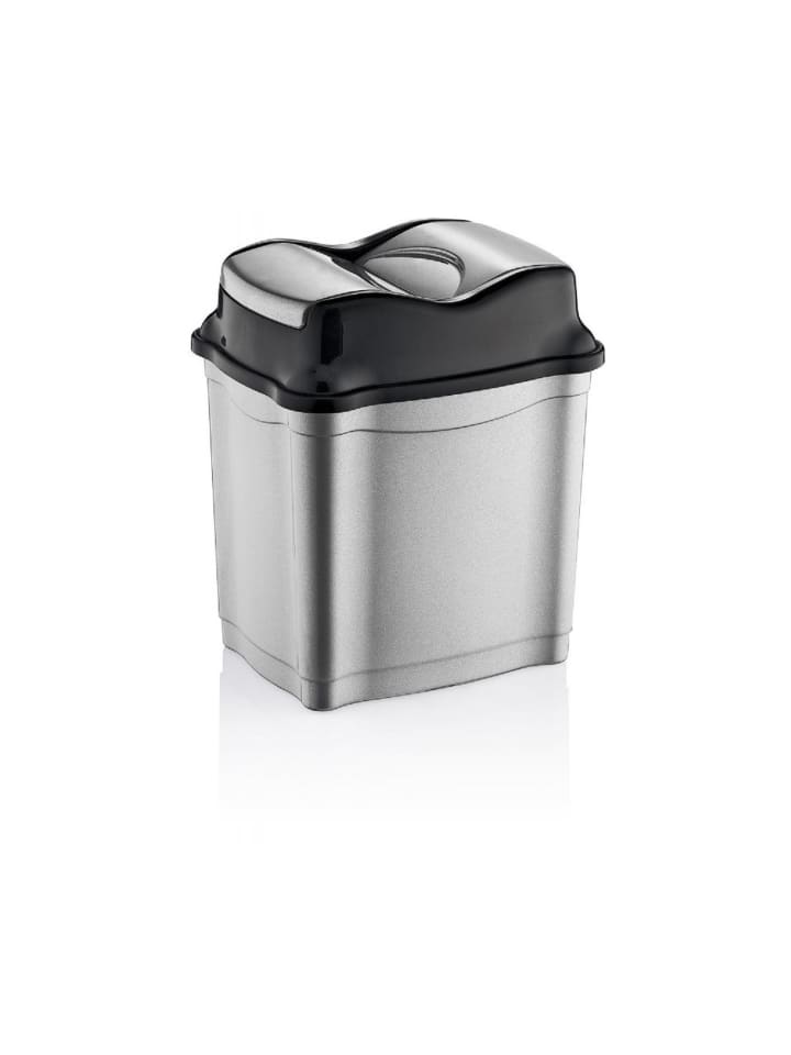 COFI 1453 Moderner Abfalleimer / Mülleimer mit praktischem Push-Deckel in Grau günstig kaufen 9