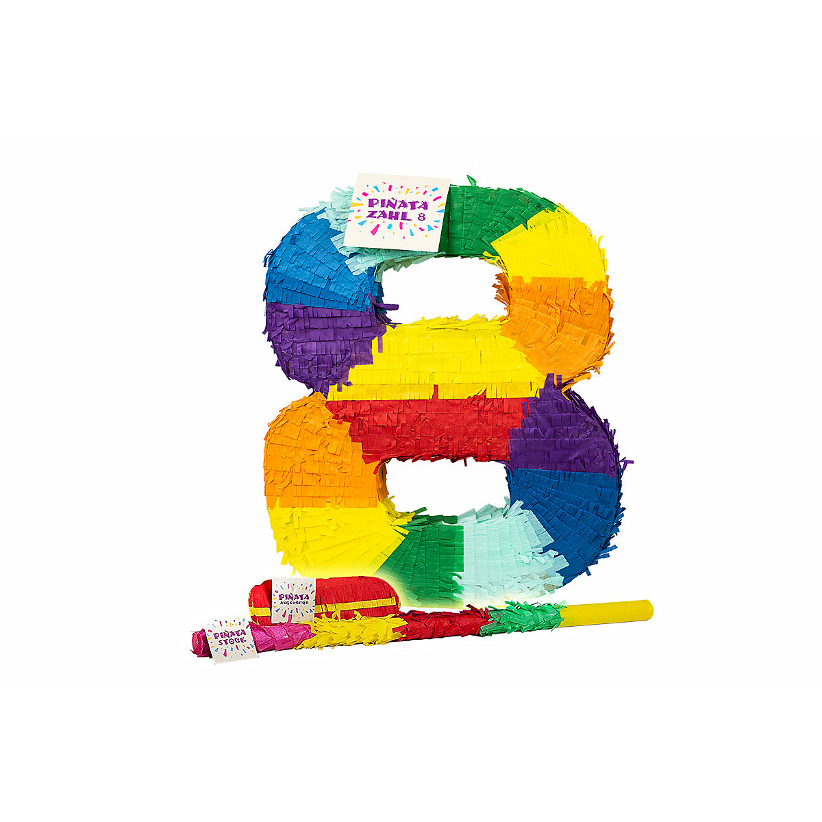 Pinata Zahl 8 Set