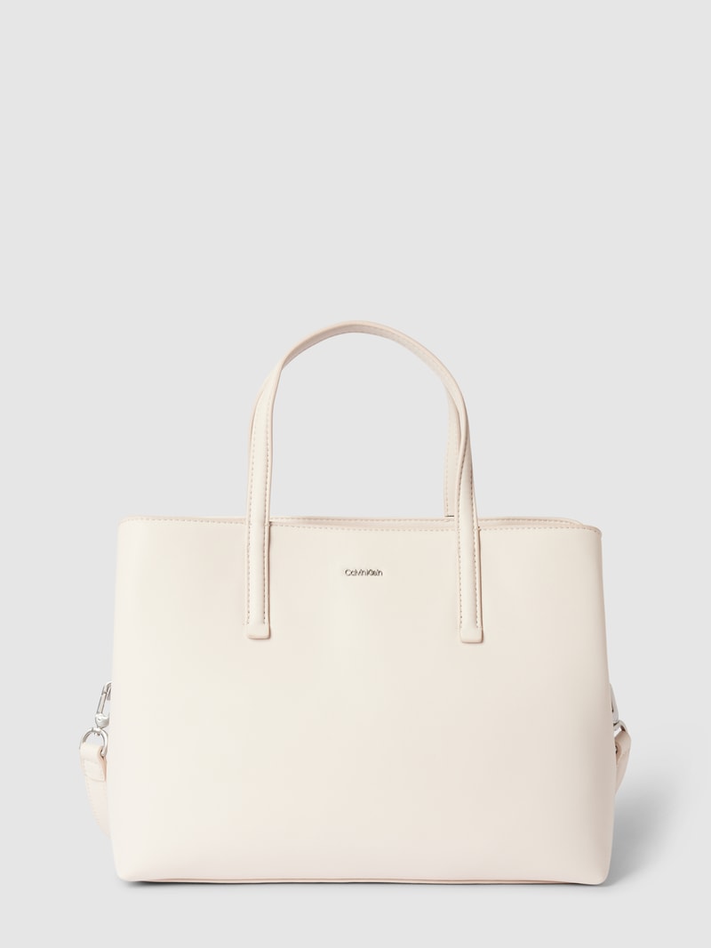 Tote Bag mit abnehmbaren Schulterriemen in offwhite