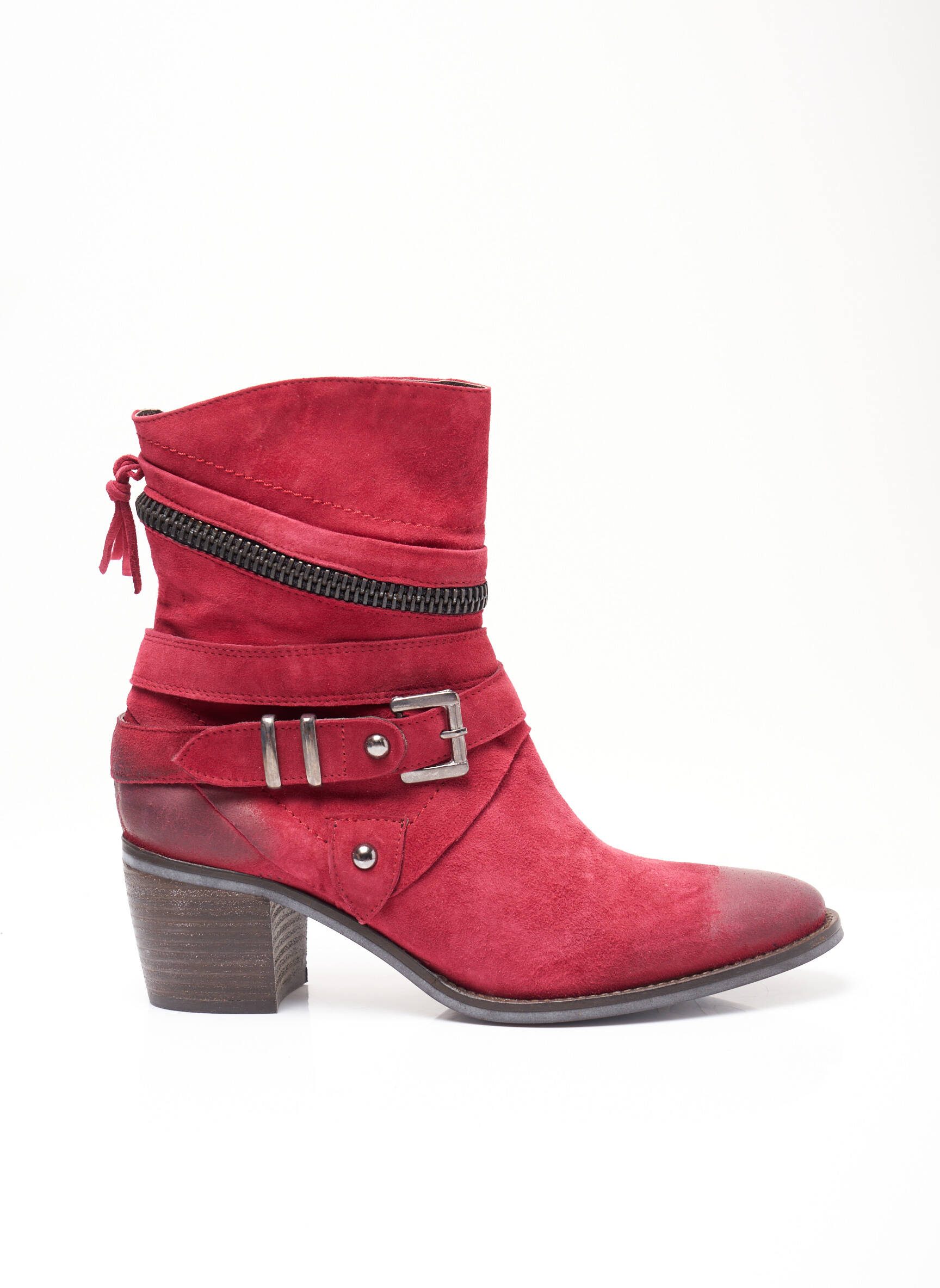 Regard Bottines Femme couleur rouge
