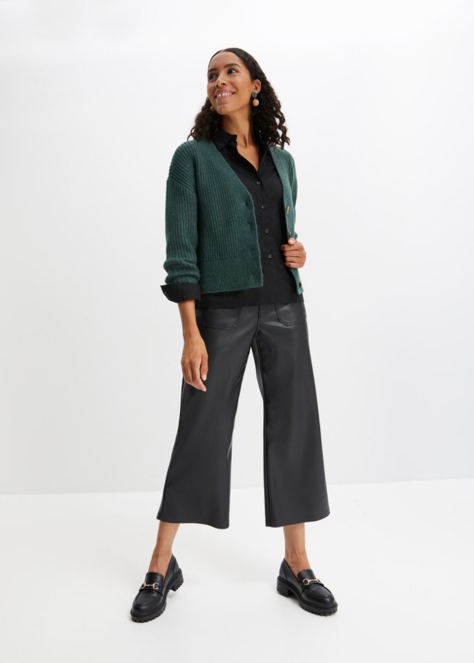 Strickjacke mit Hairyknit