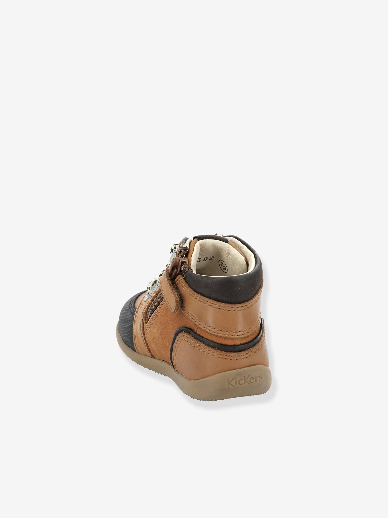 Bottillons bébé Bins Mountain KICKERS® 1ers pas caramel