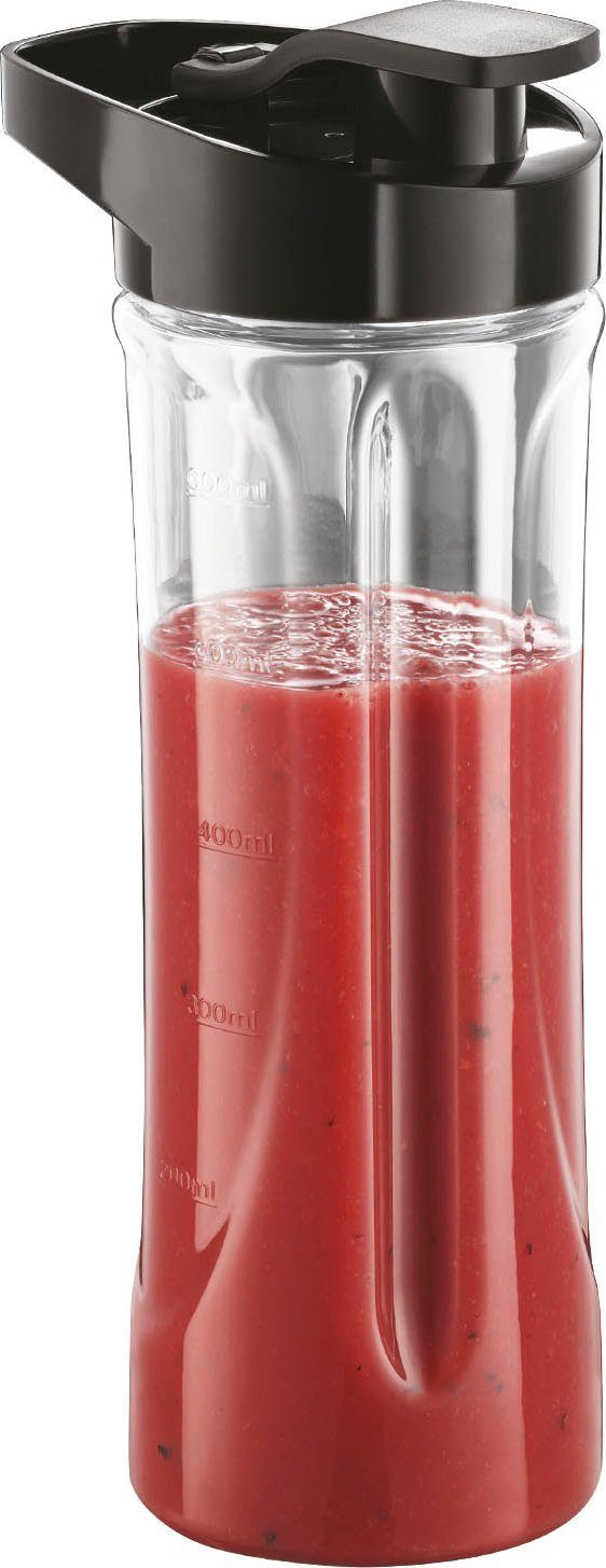 RUSSELL HOBBS Standmixer Mix & Go Steel 23470-56, 300 W, (Smoothie Maker) Edelstahl/schwarz, klein