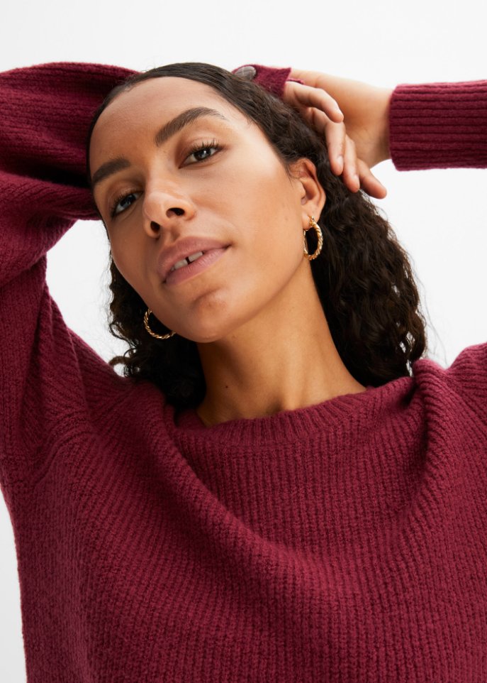 Longpullover mit Knöpfen