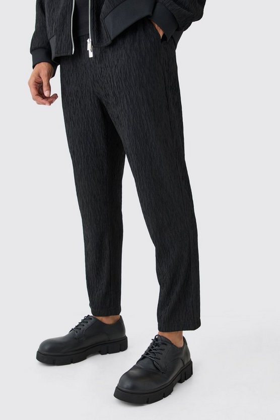 Smarte strukturierte Satin-Hose