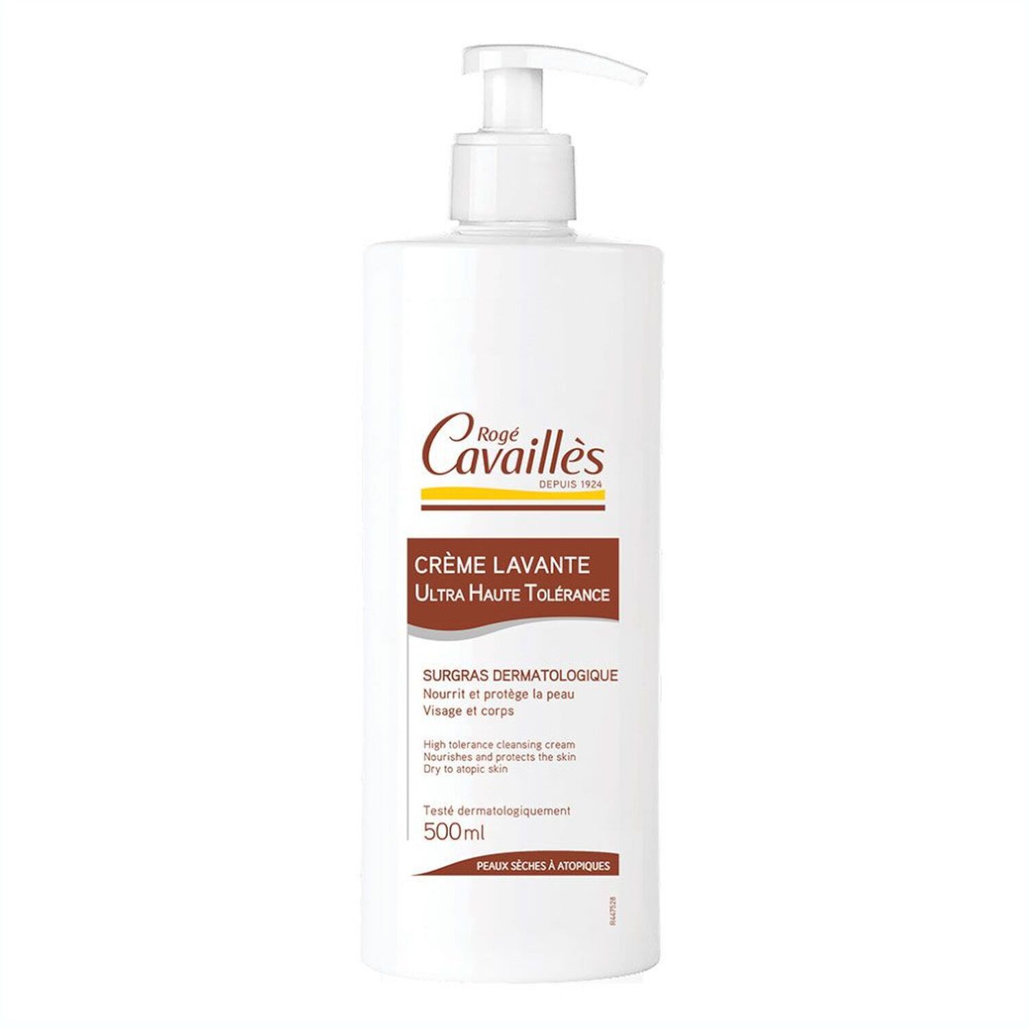 Cavaillès Dermo-U.H.T Crème Lavante Surgras Anti-Déssèchement et Hydratante - Peaux Sèches 500 ml