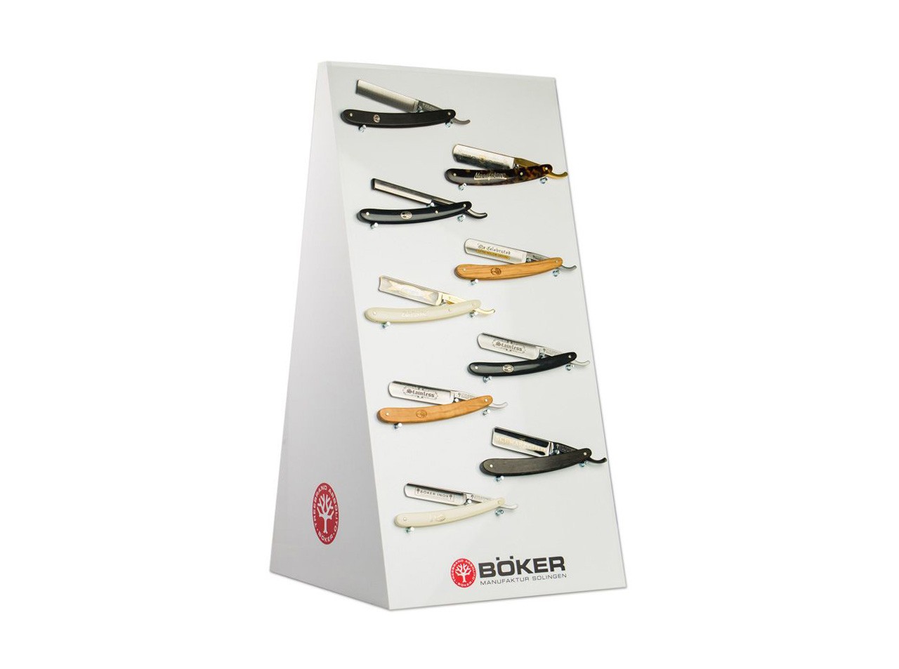 Rasiermesser-Display für Vitrinen