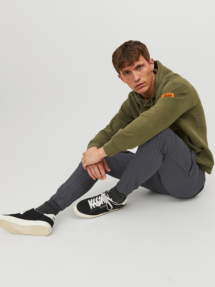 Jack & Jones Cargohose in Grau günstig kaufen