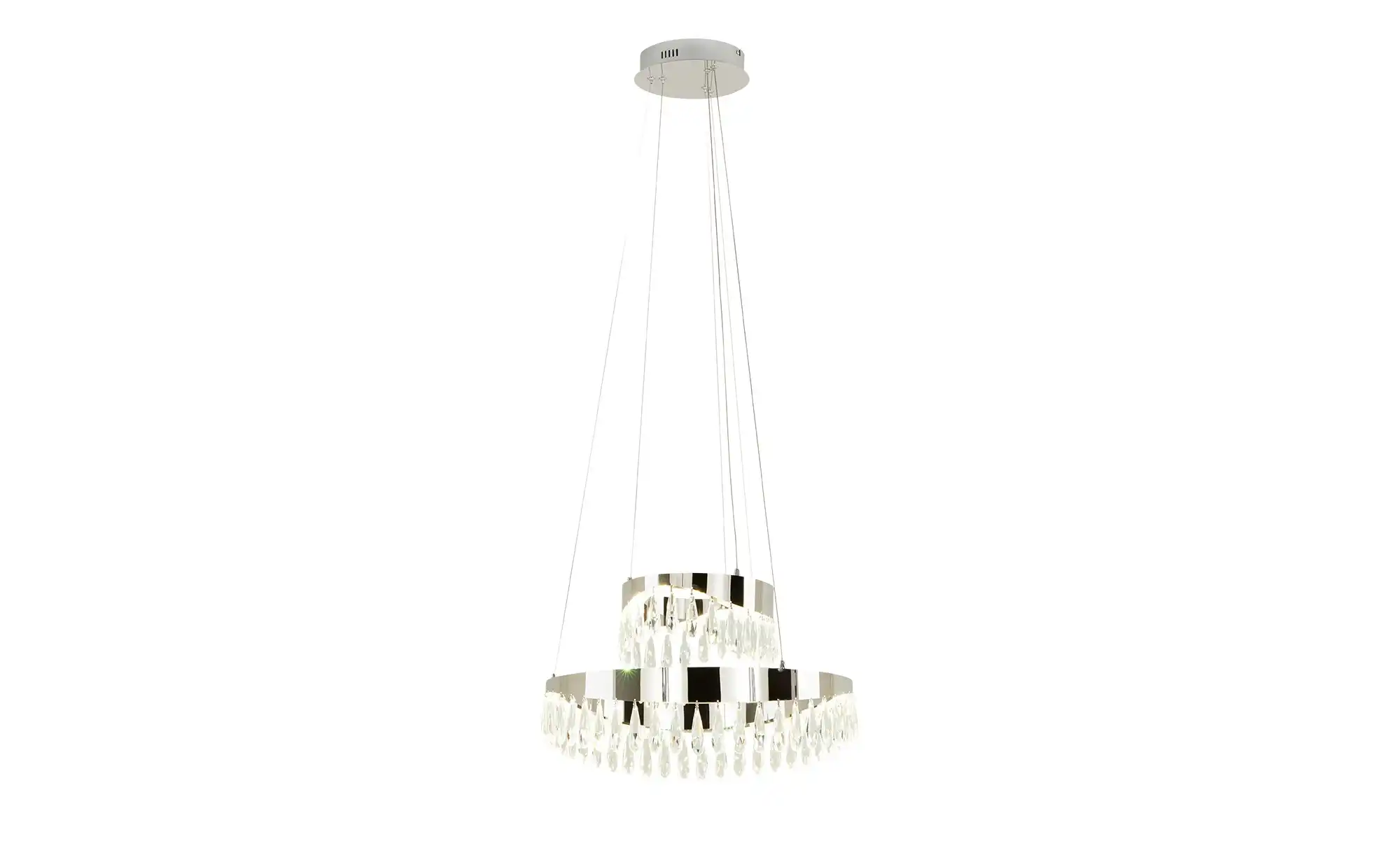 KHG LED-Kristall-Pendelleuchte, chrom