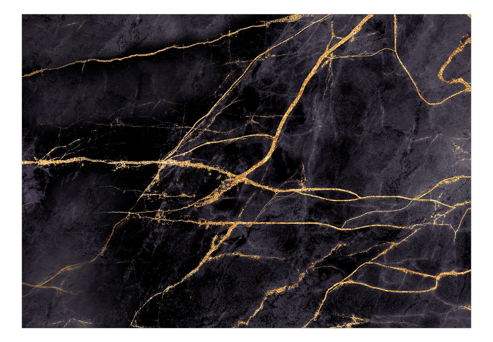 KUNSTLOFT Vliestapete Golden Paths 1x0.7 m, halb-matt, lichtbeständige Design Tapete