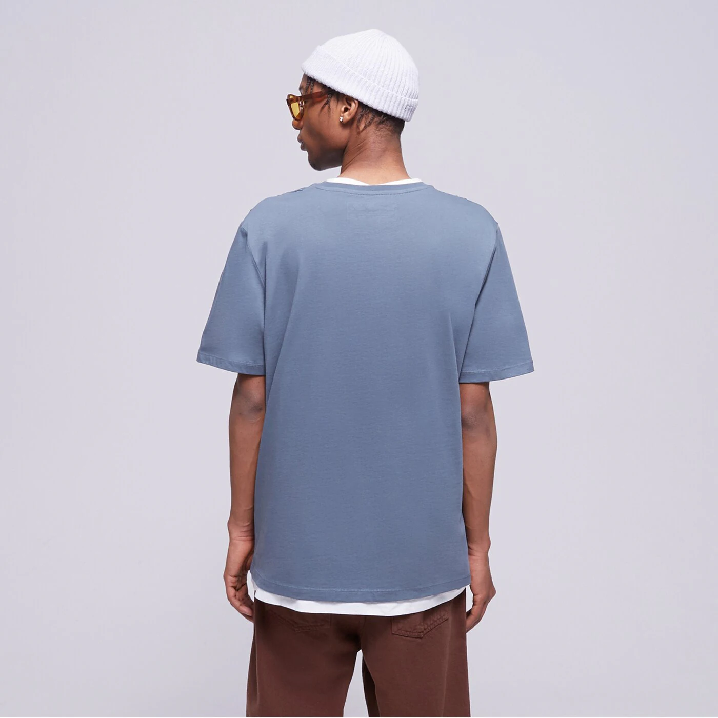 TIMBERLAND T-SHIRT SMALL LOGO PRINT Blau
