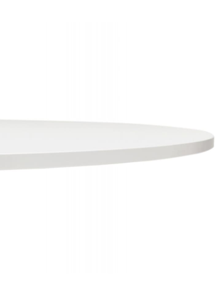 KADIMA DESIGN Runder Esstisch Holz Metall Weiß | Gastro Tisch für 5 Personen günstig kaufen