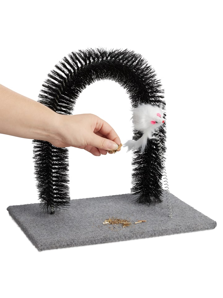 relaxdays Kratzbogen in Grau günstig kaufen onesize