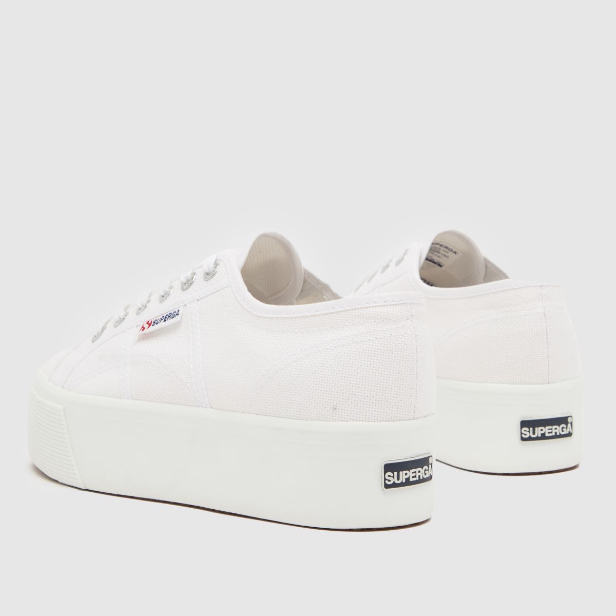 Superga 2790 platformos cipő fehér színben