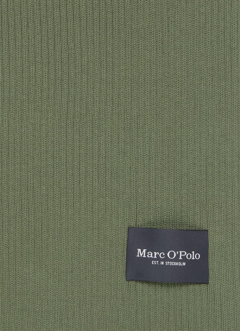Marc O'Polo  Sjaal van wol met ribstructuur 170 x25 cm