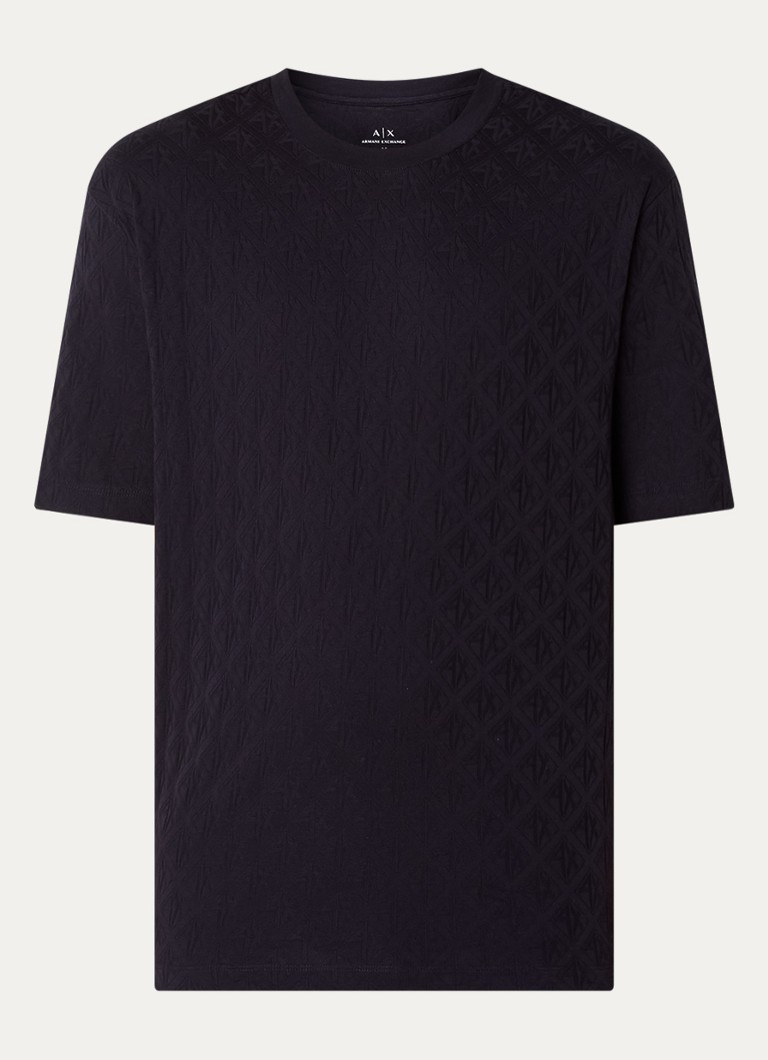 Koszulka Armani Exchange z nadrukowanym logo w formie wszywki.