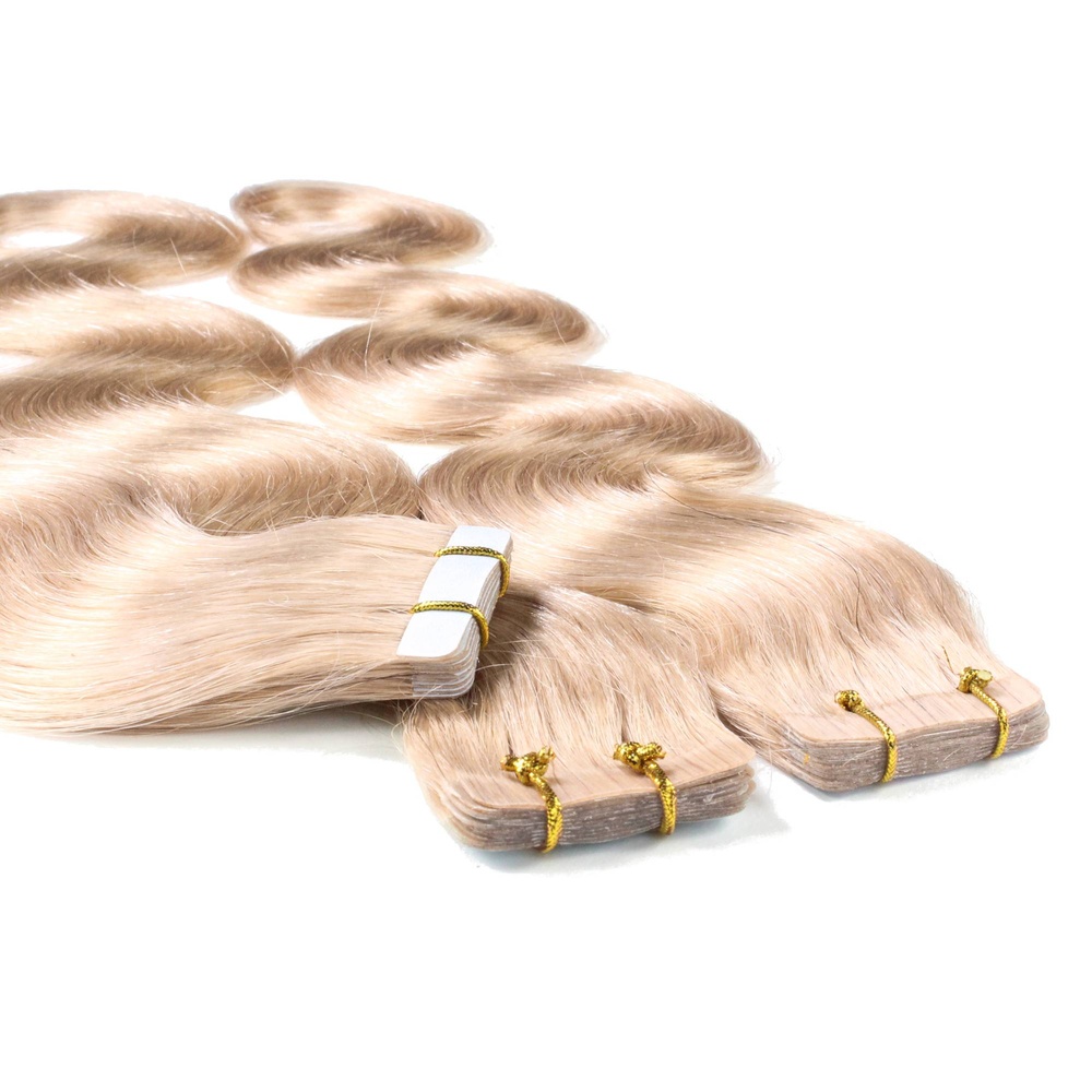 hair2heart Extensions adhésives cheveux naturels #20 Blond cendré extensions