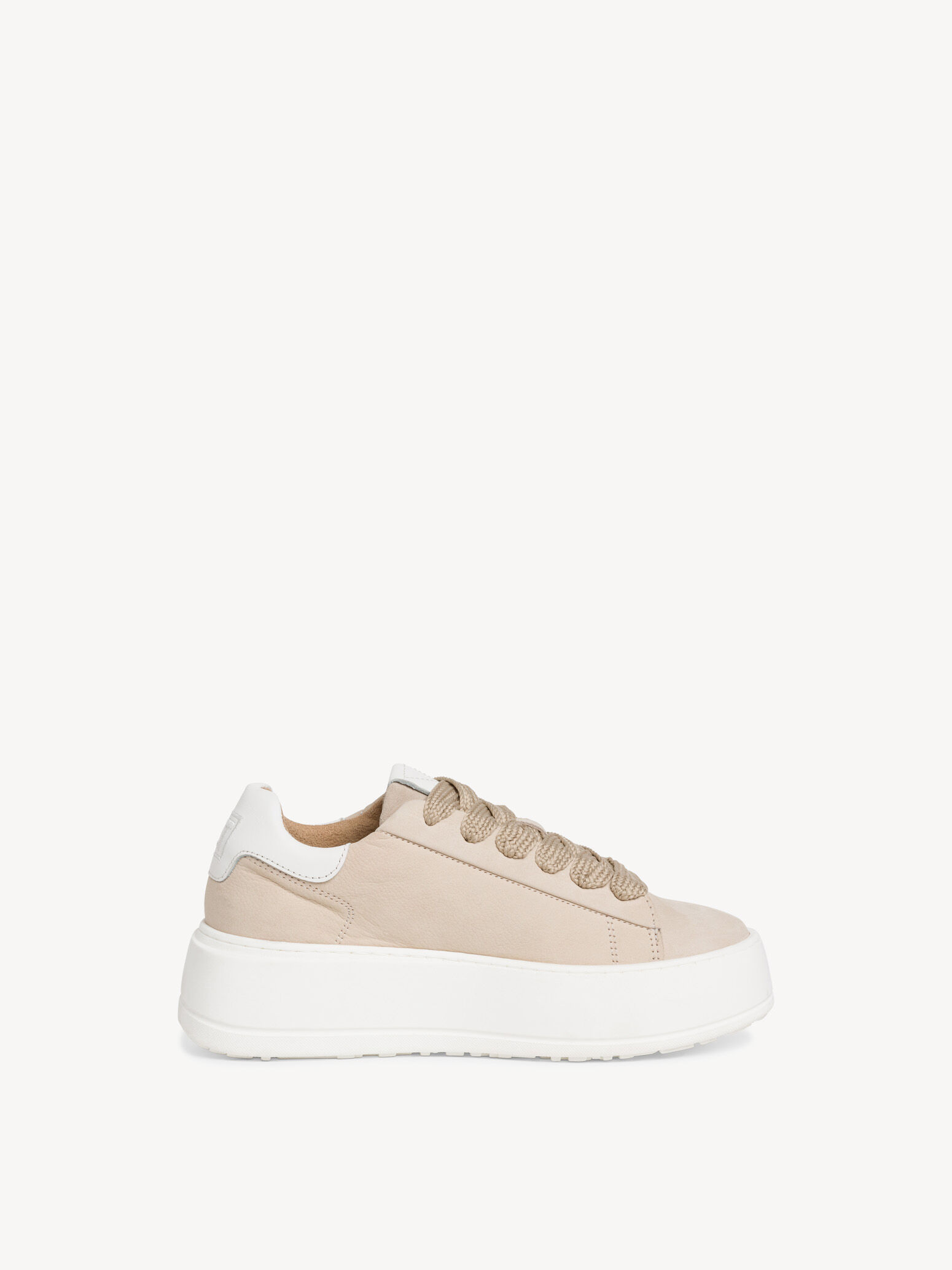 Basket en cuir - beige