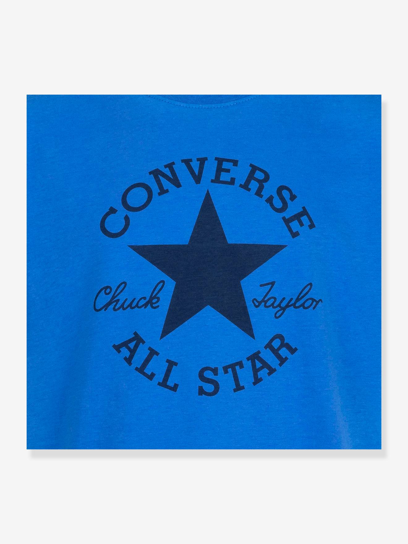 Converse Jungen T-Shirt Chuck Patch CONVERSE, Bio-Baumwolle - elektrisch blau